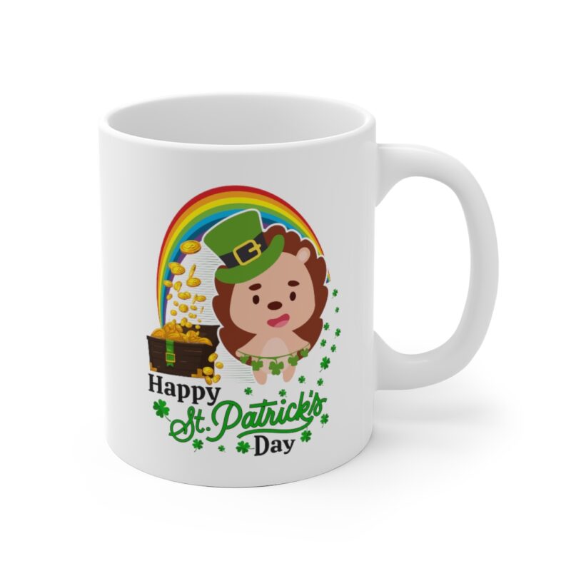 St Patrick's Day Hedgehog Mug
