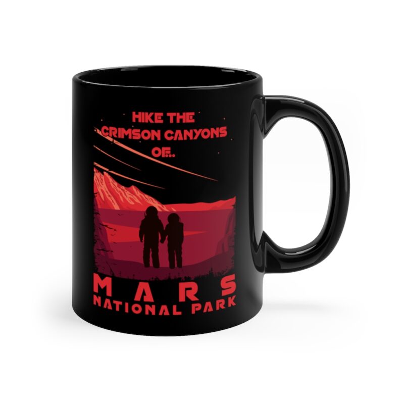 Hike the crimson canyons of Mars National Park Mug
