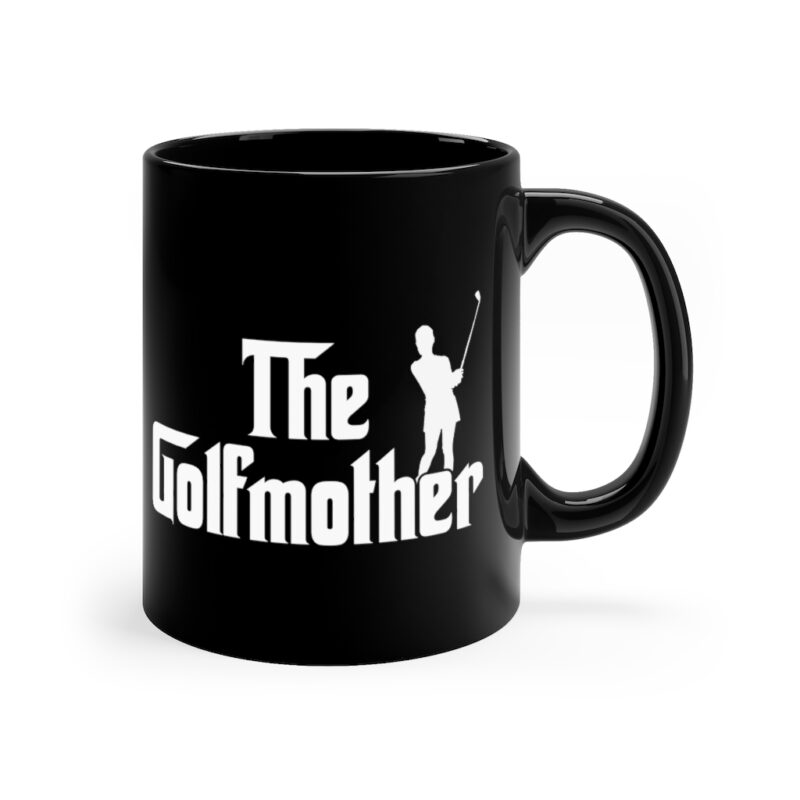 The Golfmother Mug Gift For Mother's Day Black Mug