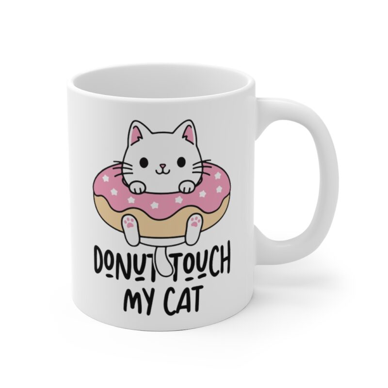 Donut Touch My Cat Mug