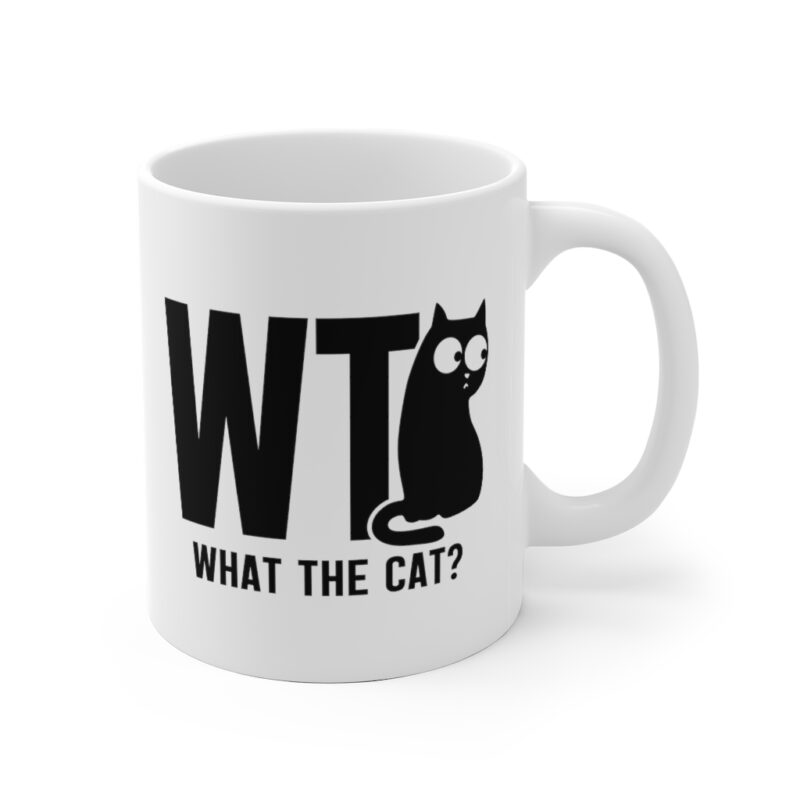 WTF What The Cat Mug