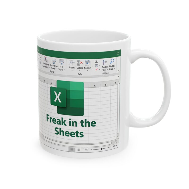 Freak In The Sheets Excel Mug