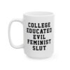 College Educated Evil Feminist Slut Mug