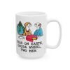 Peas On Earth Gouda Wheel Two Men Mug