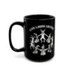 Live Laugh Lucifer Black Mug