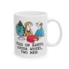 Peas On Earth Gouda Wheel Two Men Mug