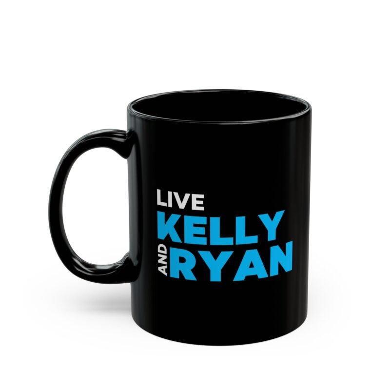 Kelly And Ryan Black Mug