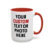 Custom Photo or Text Accent Mug