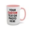 Custom Photo or Text Accent Mug