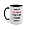Custom Photo or Text Accent Mug