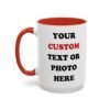 Custom Photo or Text Accent Mug