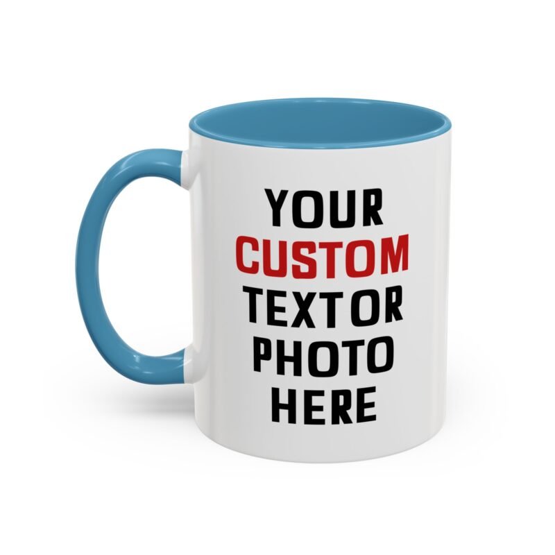 Custom Photo or Text Accent Mug