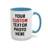 Custom Photo or Text Accent Mug
