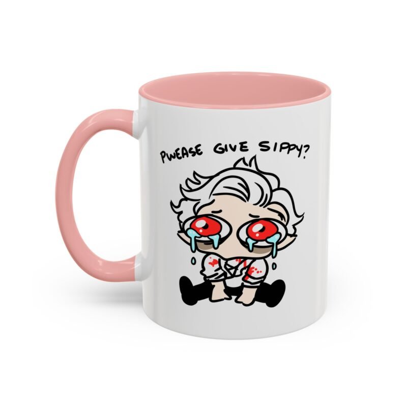 Pwease Give Sippy Funny Astarion Vampire Mug