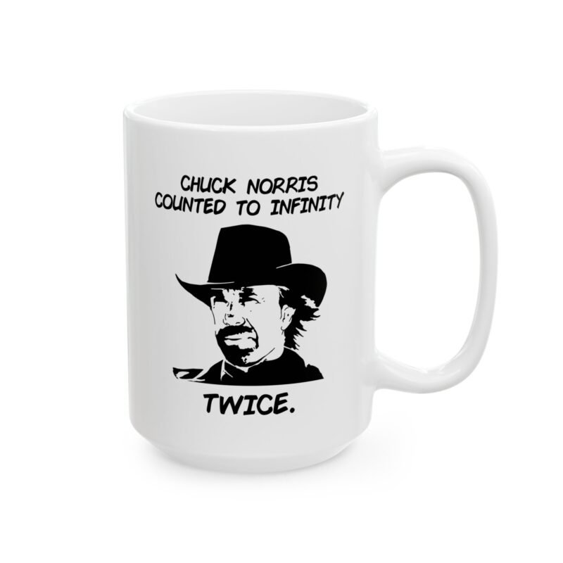 Chuck Norris Counted To Infinity Twice Mug
