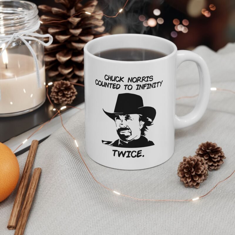 Chuck Norris Counted To Infinity Twice Mug