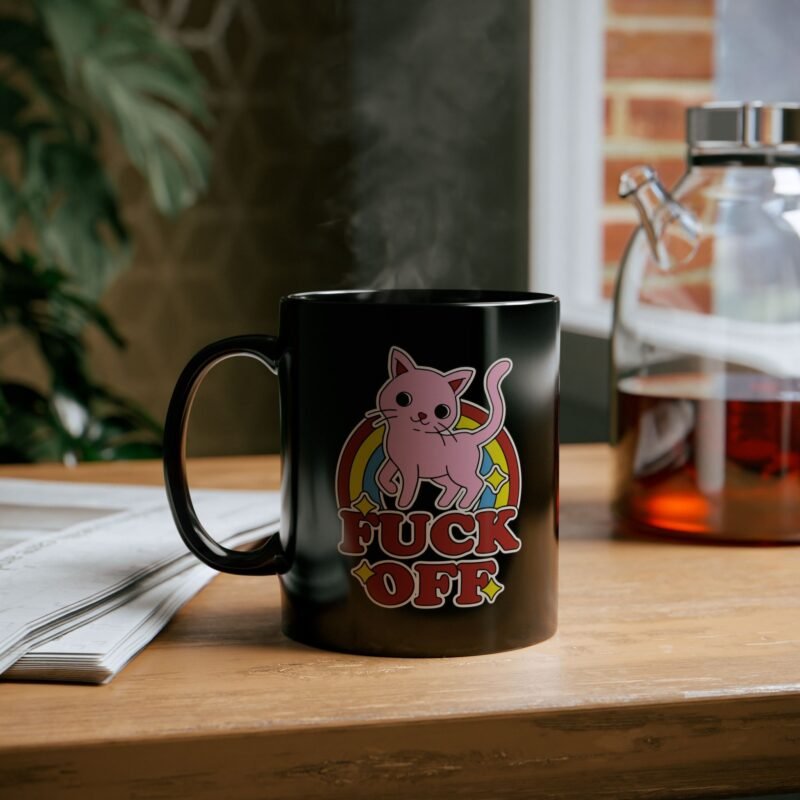 Fuck Off Cat Mug
