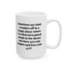 Funny Punch People and Puppies Mug