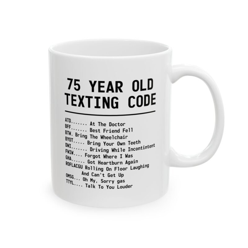 Funny 75th Birthday Coffee Mug