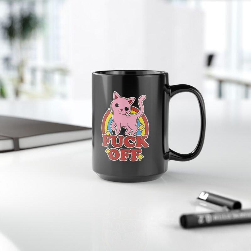 Fuck Off Cat Mug