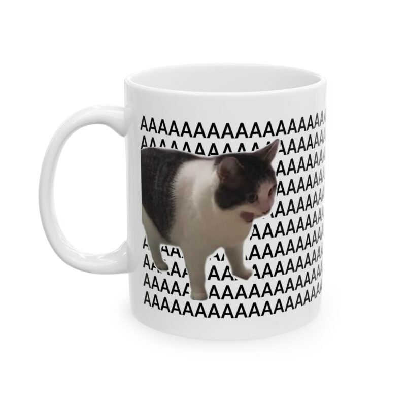 AAAAAA Yelling Cat Meme Mug