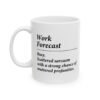 Work Forecast Busy. Scattered sarcasm with a strong chance of muttered profanities