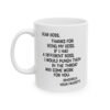 Dear Boss Thanks For Being My Boss Mug