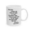 Dear Boss Thanks For Being My Boss Mug