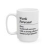 Work Forecast Busy. Scattered sarcasm with a strong chance of muttered profanities