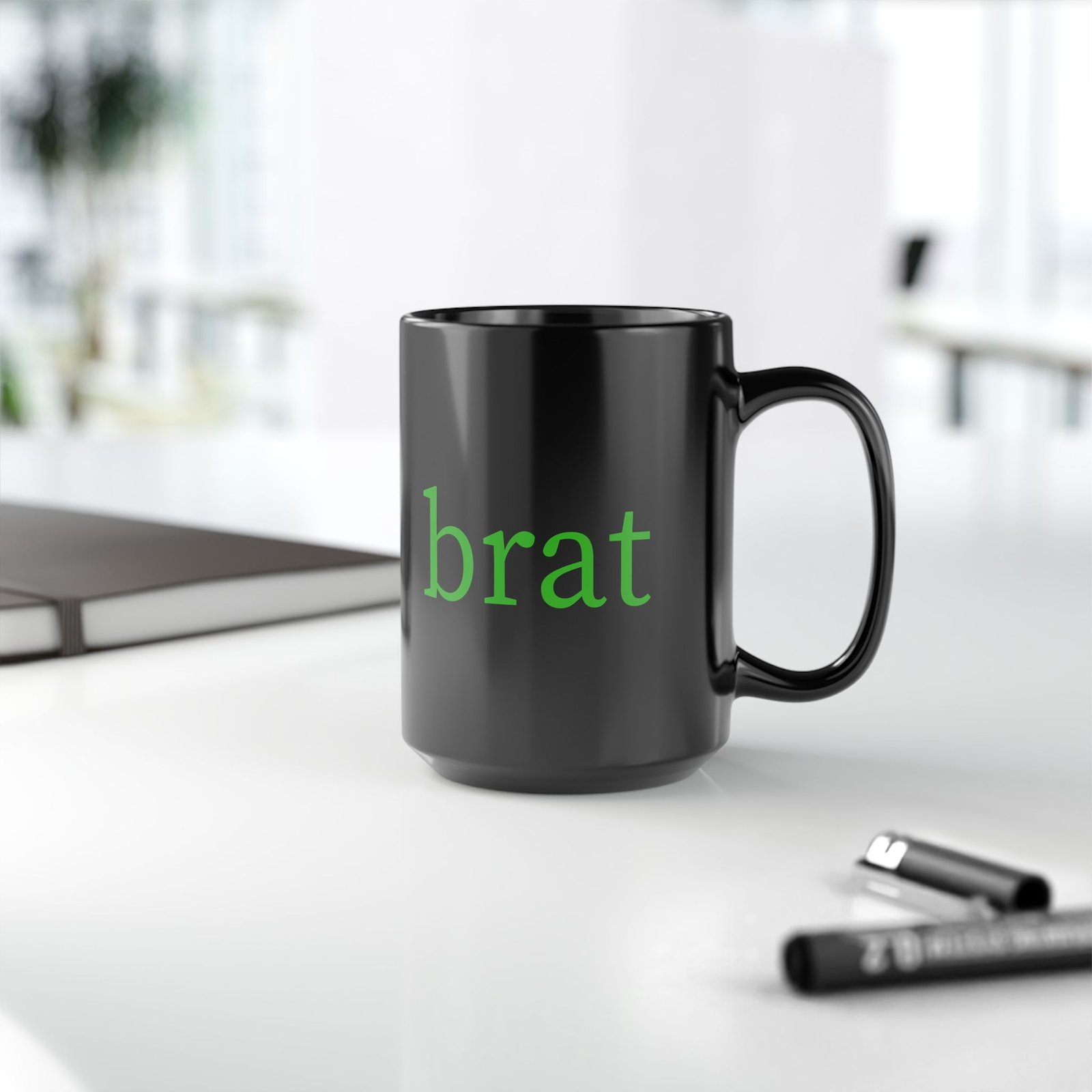 brat Girl Green Mug